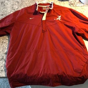 Nike Dri Fit Alabama quarter zip windbreaker